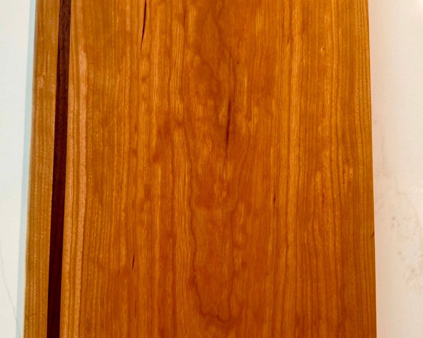 Cherry hardwood grain for the Cheese & Bread board